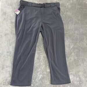 Duluth Trading Men's Gray Solid Dry On The Fly 3M Pants XXL Buckle Work Pockets